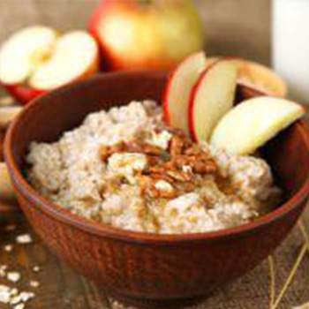 Apple, Walnut and Maple Syrup Porridge