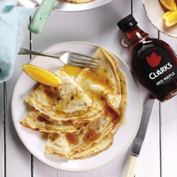 Pancakes with Maple and Orange