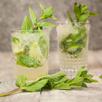 Mojito with Carob Syrup